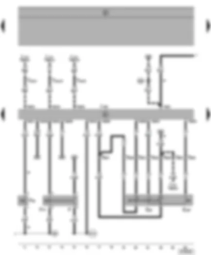 Wiring Diagram  SEAT ALHAMBRA 2000 - Diesel direct injection system control unit - pedal switsch - brake light switch - cruise control system switch