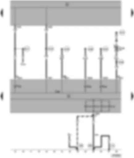 Wiring Diagram  SEAT ALHAMBRA 1999 - Dash panel insert -Alternator warning lamp - turn signal warning lamps - dash panel insert light bulb