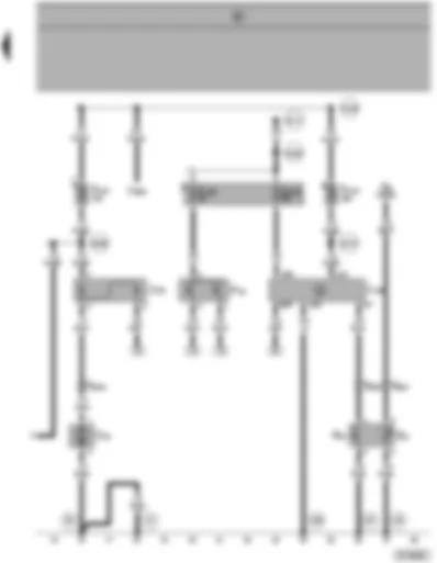 Wiring Diagram  SEAT ALHAMBRA 1999 - Radiator fan run-on control unit - thermo-switch - continued circulation of coolant pump
