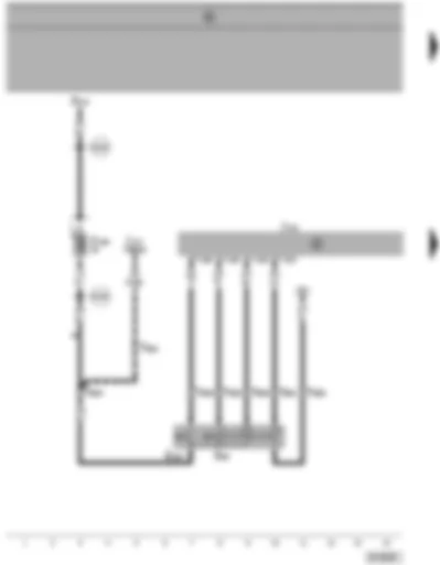 Wiring Diagram  SEAT ALHAMBRA 1999 - Cruise control system switch - cruise control system switch