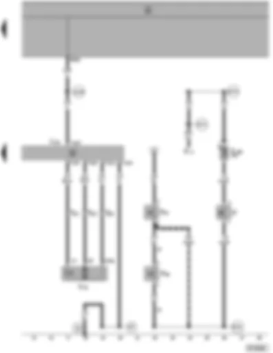 Wiring Diagram  SEAT ALHAMBRA 1999 - Cruise control system switch - clutch pedal switch - cruise control system brake pedal switch - vacuum pump for speed control