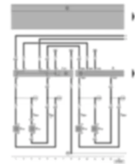 Wiring Diagram  SEAT ALHAMBRA 1999 - Radio - radio/telephone loudspeaker switch-over relay - front loudspeakers