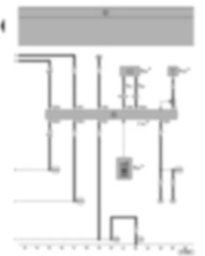 Wiring Diagram  SEAT ALHAMBRA 1999 - Mobile phone operating electronics control unit - telephone microphone - telephone aerial - mobile telephone