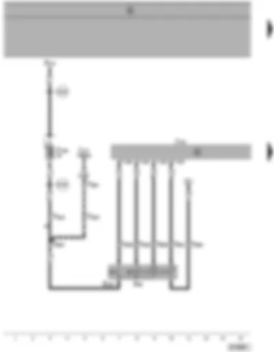 Wiring Diagram  SEAT ALHAMBRA 1999 - Cruise control system switch - cruise control system switch