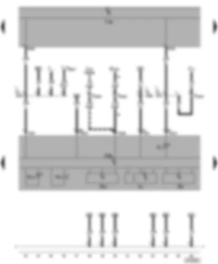 Wiring Diagram  SEAT ALHAMBRA 2001 - Dash panel insert - rev. counter - odometer display - speedometer - alternator warning lamp - immobilizer warning lamp