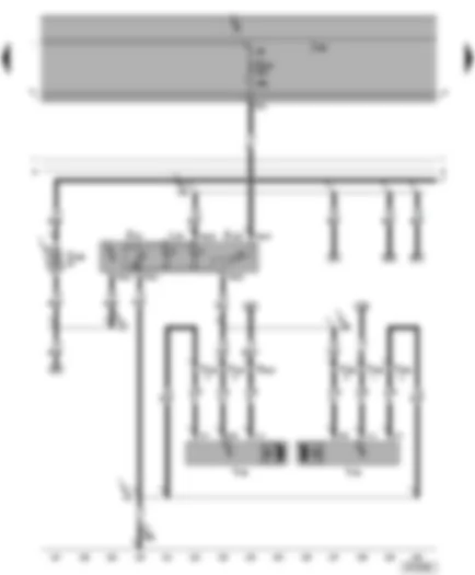 Wiring Diagram  SEAT ALHAMBRA 2001 - Headlight range control regulator - headlight range control motor - illumination regulators - switches and instruments