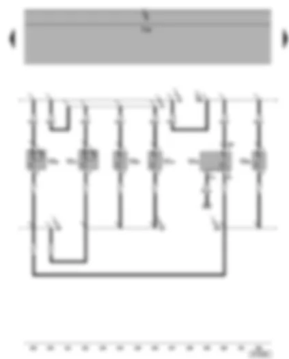 Wiring Diagram  SEAT ALHAMBRA 2001 - Illuminated vanity mirror - right centre reading light - left centre reading light - rear interior light - rear right reading light