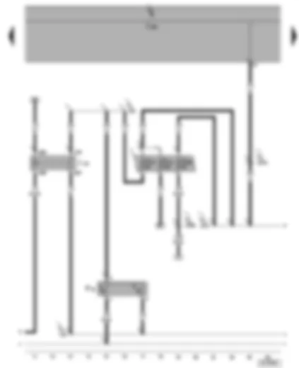 Wiring Diagram  SEAT ALHAMBRA 2001 - Radiator fan 2nd speed relay - radiator fan thermo-switch