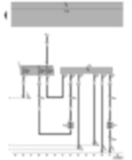 Wiring Diagram  SEAT ALHAMBRA 2001 - Radiator fan relay - radiator fan