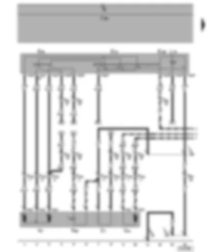 Wiring Diagram  SEAT ALHAMBRA 2001 - Mirror adjustment switch - mirror with folding function - adjustment switch - electrically adjustable exterior mirrors for driver