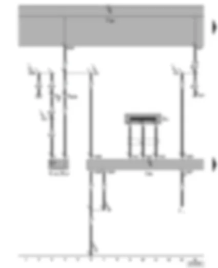 Wiring Diagram  SEAT ALHAMBRA 2001 - Immobilizer control unit - immobilizer warning lamp/ central locking warning lamp -SAFE- - elf-diagnosis connection