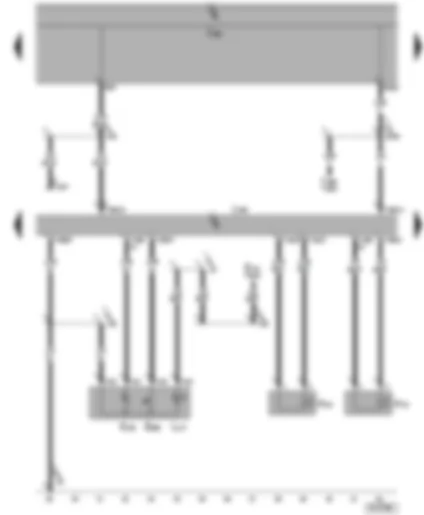 Wiring Diagram  SEAT ALHAMBRA 2001 - Parking aid control unit - parking aid button - parking aid warning buzzer