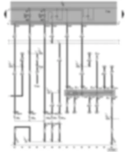 Wiring Diagram  SEAT ALHAMBRA 2001 - Headlight - right - turn signal - front right - turn signal switch - headlight dipper/flasher switch - parking light switch