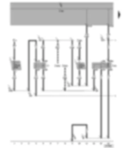 Wiring Diagram  SEAT ALHAMBRA 2001 - Battery cut-out relay - release relay for terminal 61