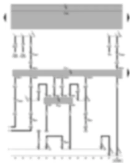 Wiring Diagram  SEAT ALHAMBRA 2001 - Automatic gearbox control unit - multi-function switch