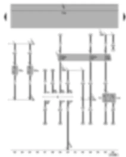 Wiring Diagram  SEAT ALHAMBRA 2001 - Connection for radio - cigarette lighter - rear left reading light - rear centre reading light