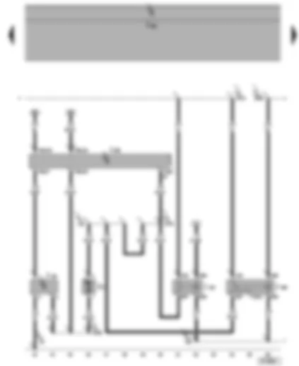 Wiring Diagram  SEAT ALHAMBRA 2003 - Climatronic control unit - fresh air blower control unit - fresh air blower - blower relay - fresh air blower Relay - 2nd speed
