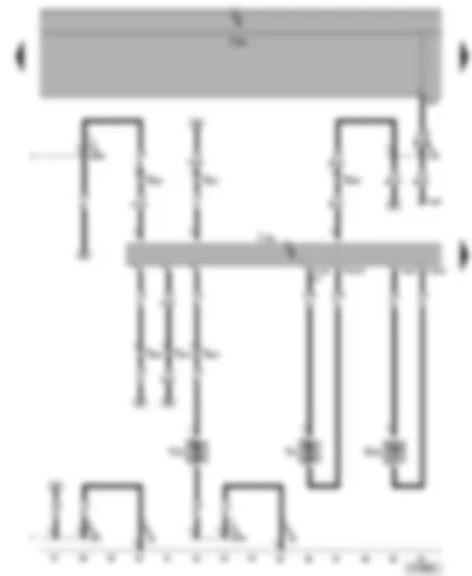 Wiring Diagram  SEAT ALHAMBRA 2003 - Heater control unit B5W S/ D5W S - metering pump - combustion air blower - flame monitor - self-diagnosis connection