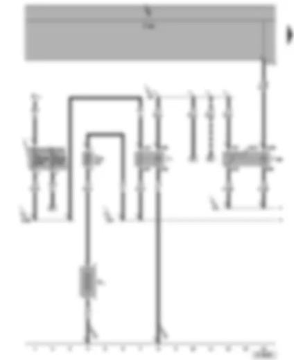 Wiring Diagram  SEAT ALHAMBRA 2001 - Battery cut-out relay - second battery - temperature switch relay (auxiliary heater)