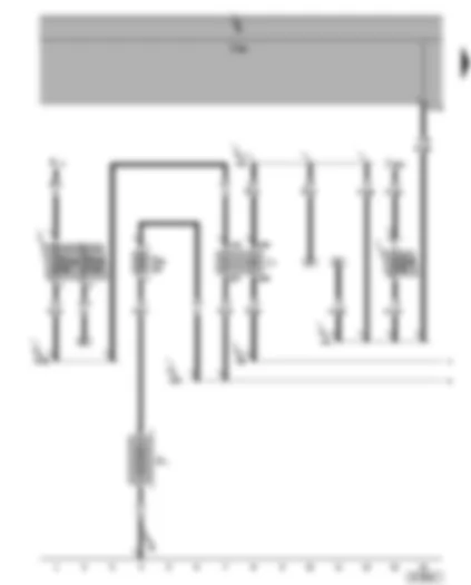 Wiring Diagram  SEAT ALHAMBRA 2001 - Battery cut-out relay - second battery