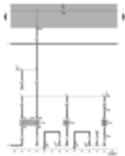 Wiring Diagram  SEAT ALHAMBRA 2002 - Recirculating pump - coolant circuit valve - auxiliary heater operation relay