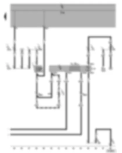 Wiring Diagram  SEAT ALHAMBRA 2001 - Pre-selection clock - digital clock