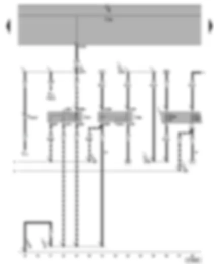 Wiring Diagram  SEAT ALHAMBRA 2001 - Release relay for terminal 61 - temperature switch relay (auxiliary heater)