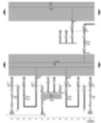 Wiring Diagram  SEAT ALHAMBRA 2001 - ABS with EDL/ TCS/ ESP control unit - steering angle sender - self-diagnosis connection