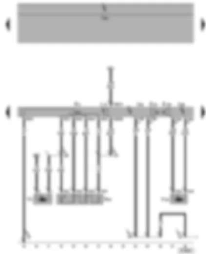 Wiring Diagram  SEAT ALHAMBRA 2001 - Air conditioning system control unit - fresh air/air recirculating flap switch - fresh air blower switch - air conditioner switch - fresh air blower