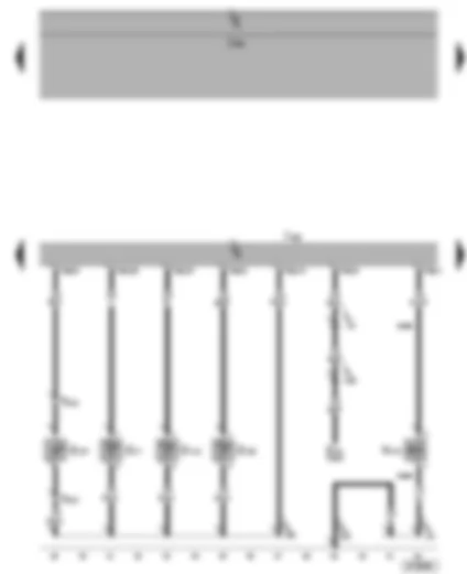 Wiring Diagram  SEAT ALHAMBRA 2002 - Climatronic control unit - ambient temperature sensor - coolant temperature sender - vent temperature sender - additional heat exchanger valve - sunlight penetration photosensor