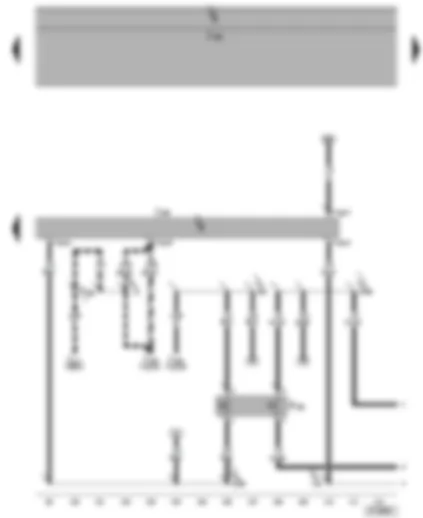 Wiring Diagram  SEAT ALHAMBRA 2002 - Radiator fan control unit - air conditioner pressure switch