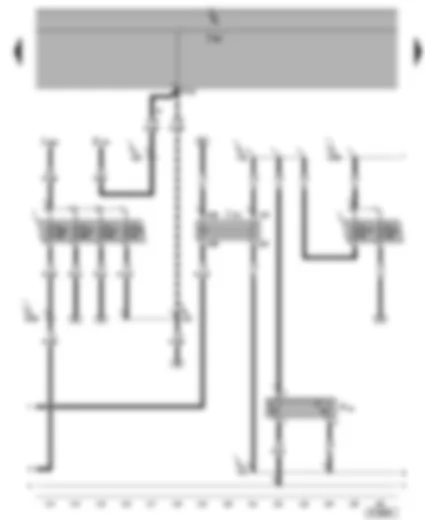 Wiring Diagram  SEAT ALHAMBRA 2002 - Radiator fan 2nd speed relay - radiator fan thermo-switch
