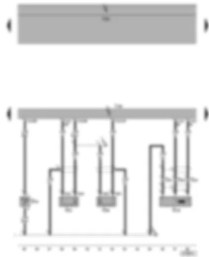 Wiring Diagram  SEAT ALHAMBRA 2001 - Motronic control unit - knock sensor - engine speed sender - intake air temperature sender