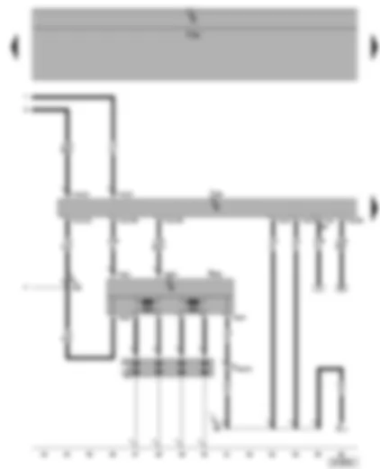 Wiring Diagram  SEAT ALHAMBRA 2001 - Motronic control unit - ignition system