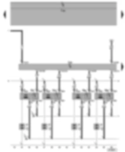 Wiring Diagram  SEAT ALHAMBRA 2002 - Motronic control unit - ignition system