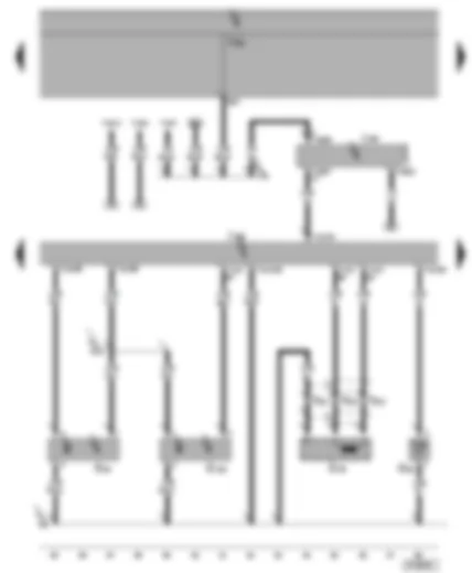 Wiring Diagram  SEAT ALHAMBRA 2001 - Motronic control unit - immobilizer control unit - hall sender - coolant temperature sender - engine speed sender - diagnosis-connection