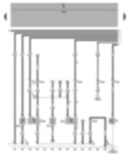 Wiring Diagram  SEAT ALHAMBRA 2003 - Speedometer sender - coolant shortage indicator sender - oil pressure switch - oil level/oil temperature sender - heater element (crankcase breather)