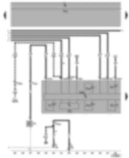 Wiring Diagram  SEAT ALHAMBRA 2003 - Dash panel insert - coolant temperature/coolant shortage - speedometer - alternator warning lamp - oil pressure switch - oil pressure warning