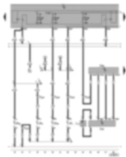Wiring Diagram  SEAT ALHAMBRA 2001 - Left gas discharge lamp control unit with HRC - left gas discharge lamp control unit - left gas discharge lamp - left main beam headlight - side light bulb - left - turn signal front left