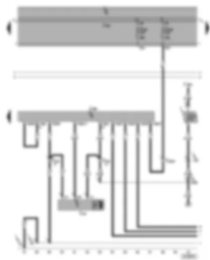 Wiring Diagram  SEAT ALHAMBRA 2003 - Right gas discharge lamp control unit with HRC - headlight range control motor - right