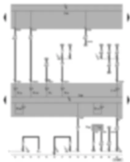 Wiring Diagram  SEAT ALHAMBRA 2001 - Dash panel insert - main beam warning lamp - rear fog light warning lamp - bulb failure warning lamp - Bonnet contact switch - bonnet open warning lamp