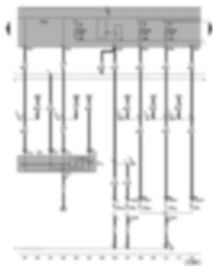 Wiring Diagram  SEAT ALHAMBRA 2001 - Left headlight bulbs - left turn signal - hazard warning light switch