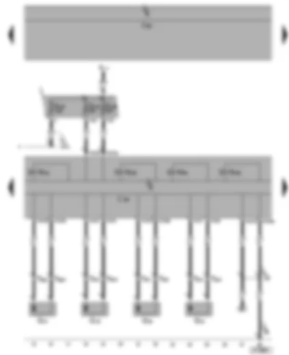 Wiring Diagram  SEAT ALHAMBRA 2001 - ABS with EDL/ TCS/ ESP control unit - speed sensors