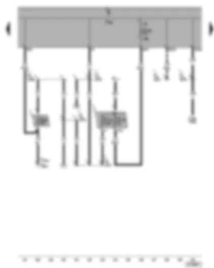 Wiring Diagram  SEAT ALHAMBRA 2004 - Multifunction steering wheel fuse and central locking/anti-theft alarm - fuel tank filler flap central locking actuator