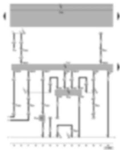 Wiring Diagram  SEAT ALHAMBRA 2001 - Automatic gearbox control unit - multi-function switch - brake pressure switch
