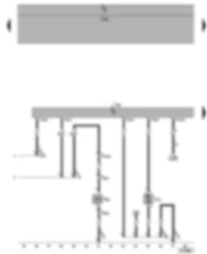 Wiring Diagram  SEAT ALHAMBRA 2002 - Radiator fan control unit - continued circulation of coolant pump - air conditioning system magnetic coupling