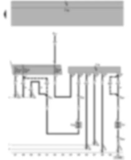 Wiring Diagram  SEAT ALHAMBRA 2001 - Radiator fan relay - radiator fan