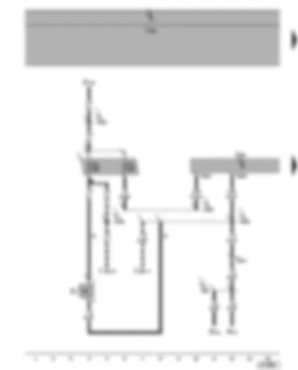 Wiring Diagram  SEAT ALHAMBRA 2001 - Parking aid control unit - reversing light switch