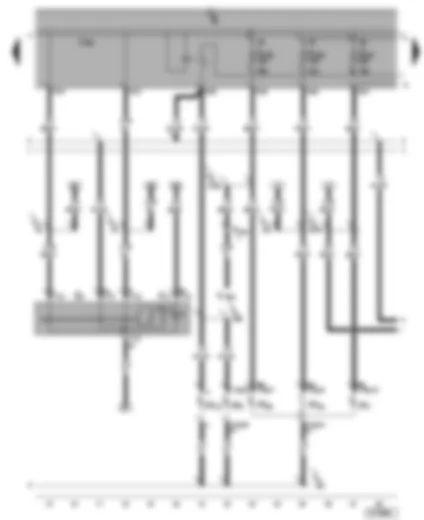 Wiring Diagram  SEAT ALHAMBRA 2001 - Headlights left - turn signal front left - hazard warning light switch