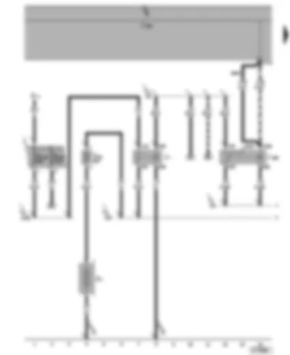 Wiring Diagram  SEAT ALHAMBRA 2001 - Battery cut-out relay - second battery - temperature switch relay (auxiliary heater)